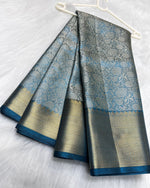 BLUE BANARAS SILK SAREE