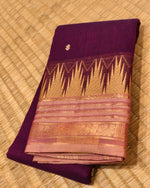 KANCHI COTTON SAREE WITH CONTRAST BORDER