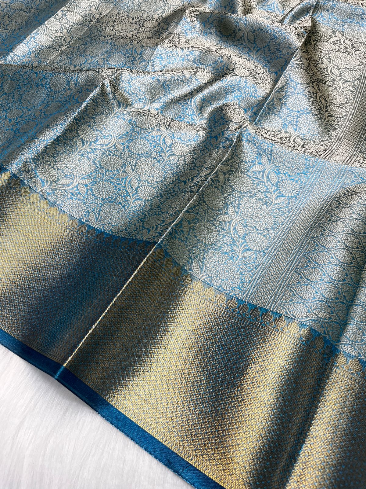 BLUE BANARAS SAREE