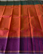 KANCHI COTTON SAREE WITH GANGA JUMANA BORDER