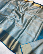 BLUE BANARAS SILK SAREE