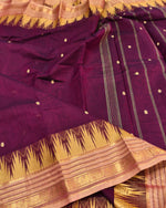 KANCHI COTTON SAREE WITH CONTRAST BORDER